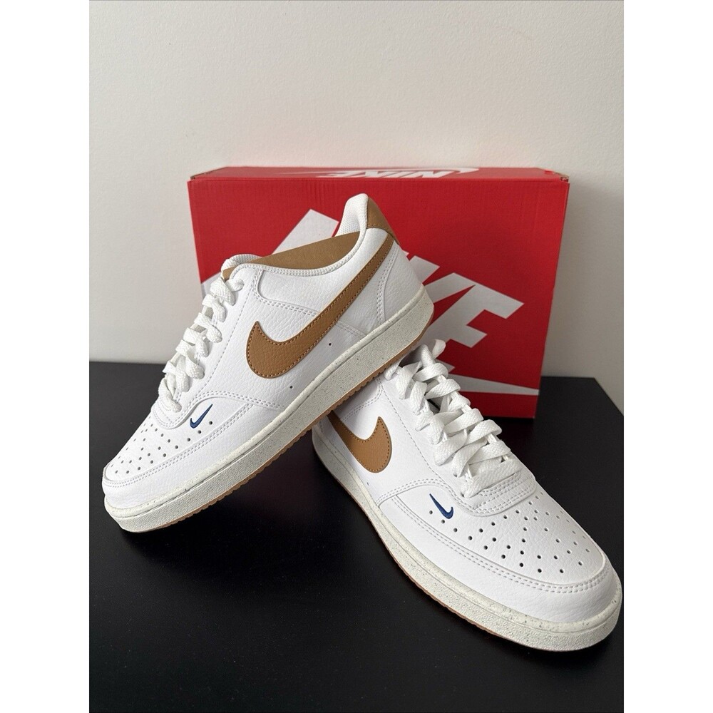 Nike Court Vision Low White Brown FV9952-102 Women's Sizes 10.5 - Picture 5 of 8